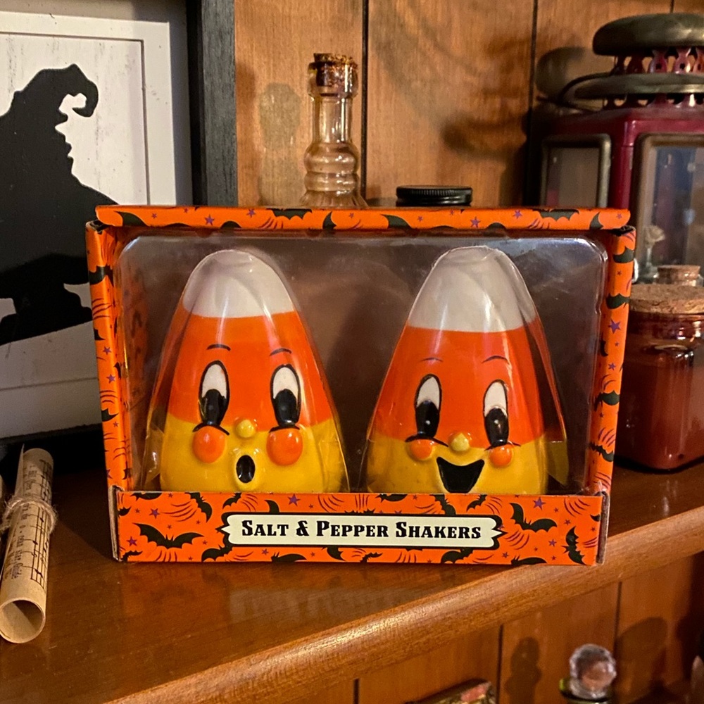 Halloween Candy Corn Salt & Pepper Shakers